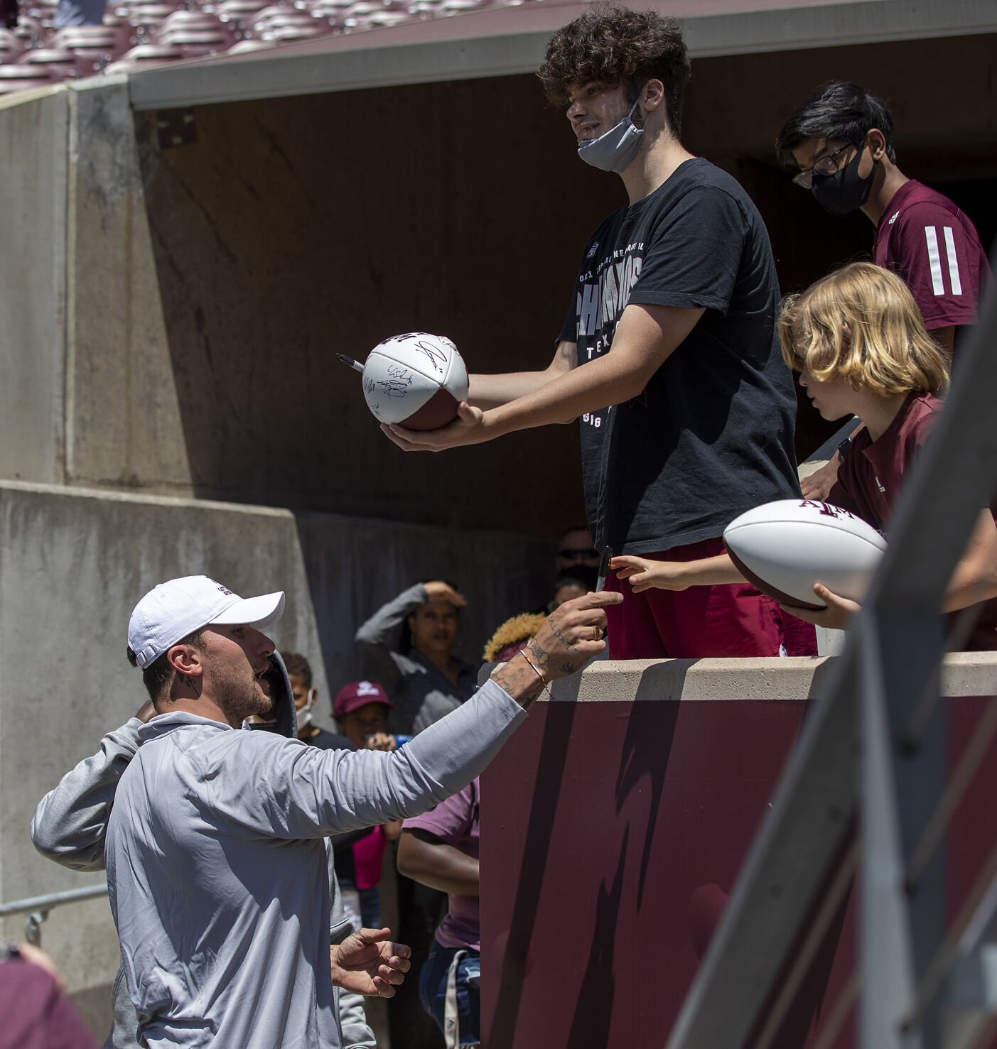 Maroon & White